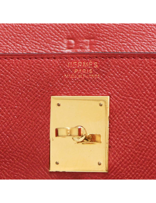 Kelly 32 HERMES rouge vec bandoulière