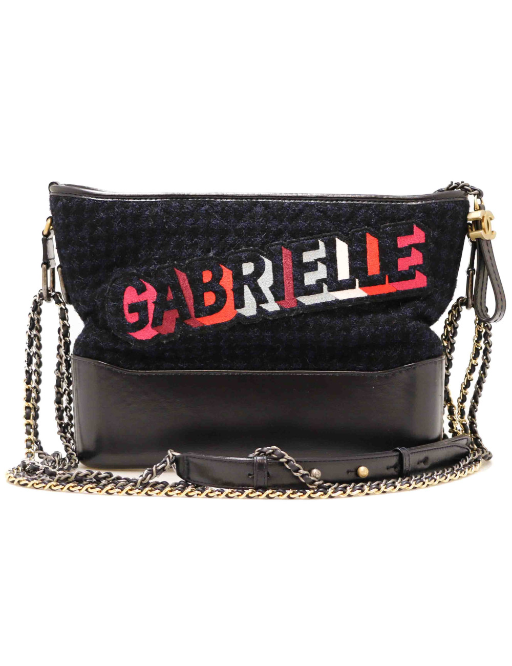 Sac Gabrielle CHANEL Hobo bleu marine