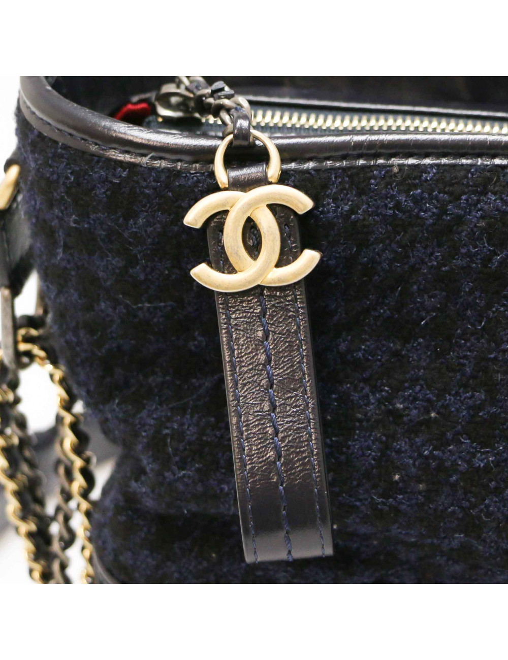 Sac Gabrielle CHANEL Hobo bleu marine