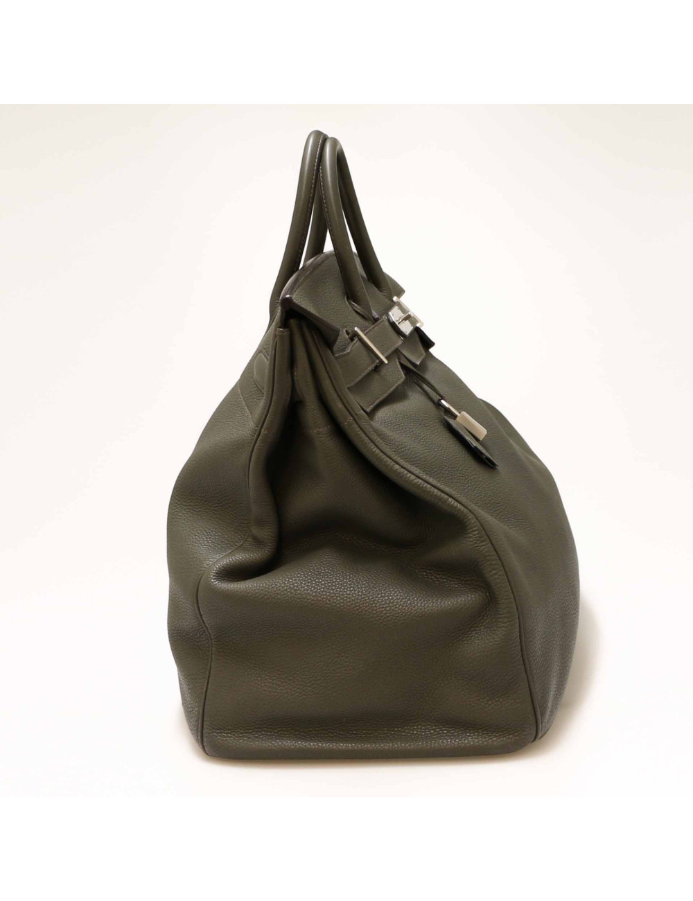 HERMES HAC Haut à courroies  green Togo leather