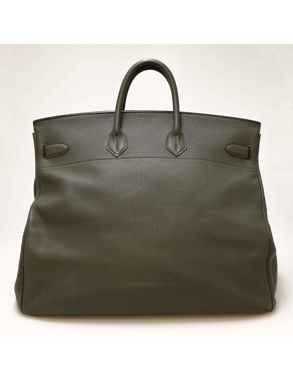 HERMES HAC Haut à courroies  green Togo leather