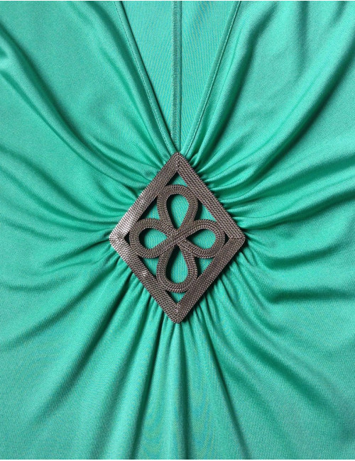 Robe EMILIO PUCCI soie turquoise t38 fr