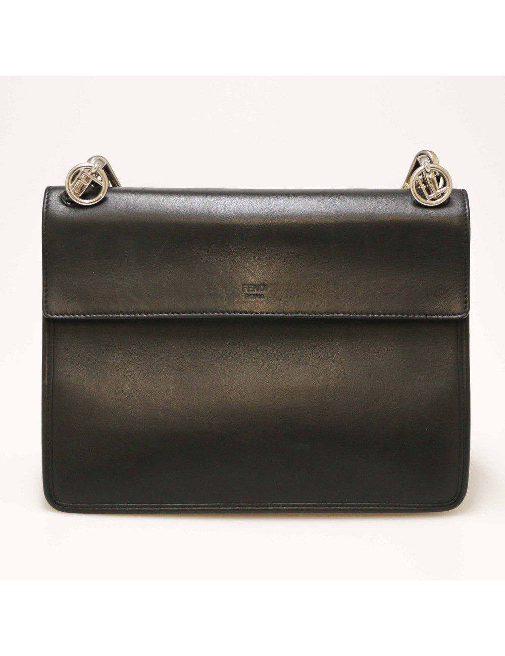 Sac bandoulière FENDI cuir noir