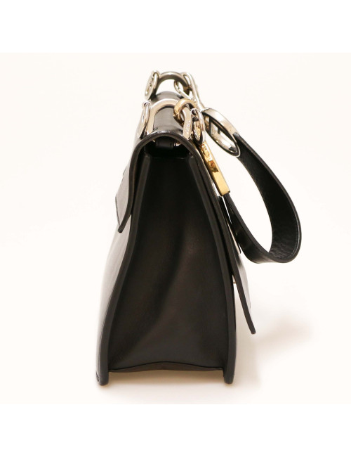 Sac bandoulière FENDI cuir noir
