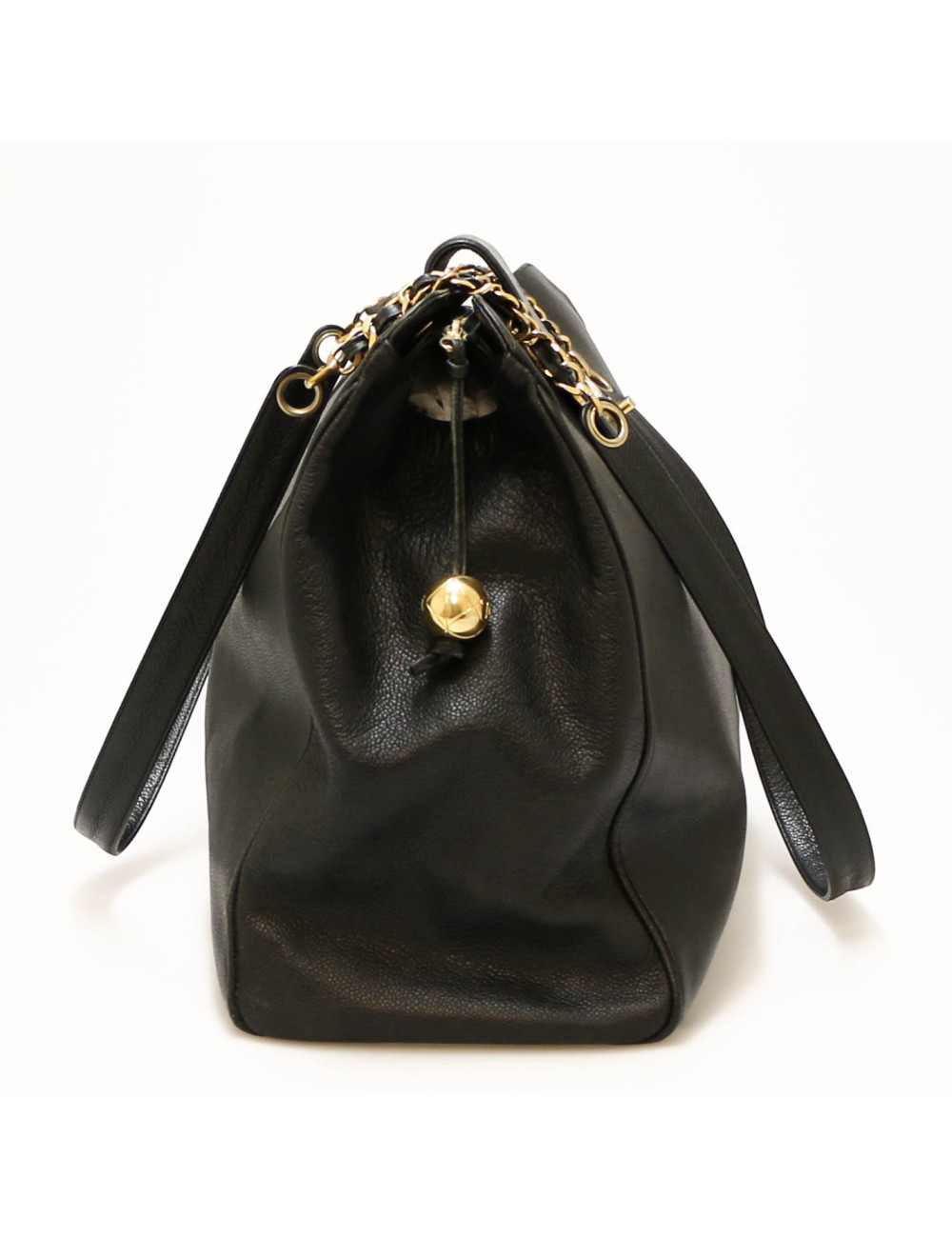 Cabas XL CHANEL cuir caviar noir