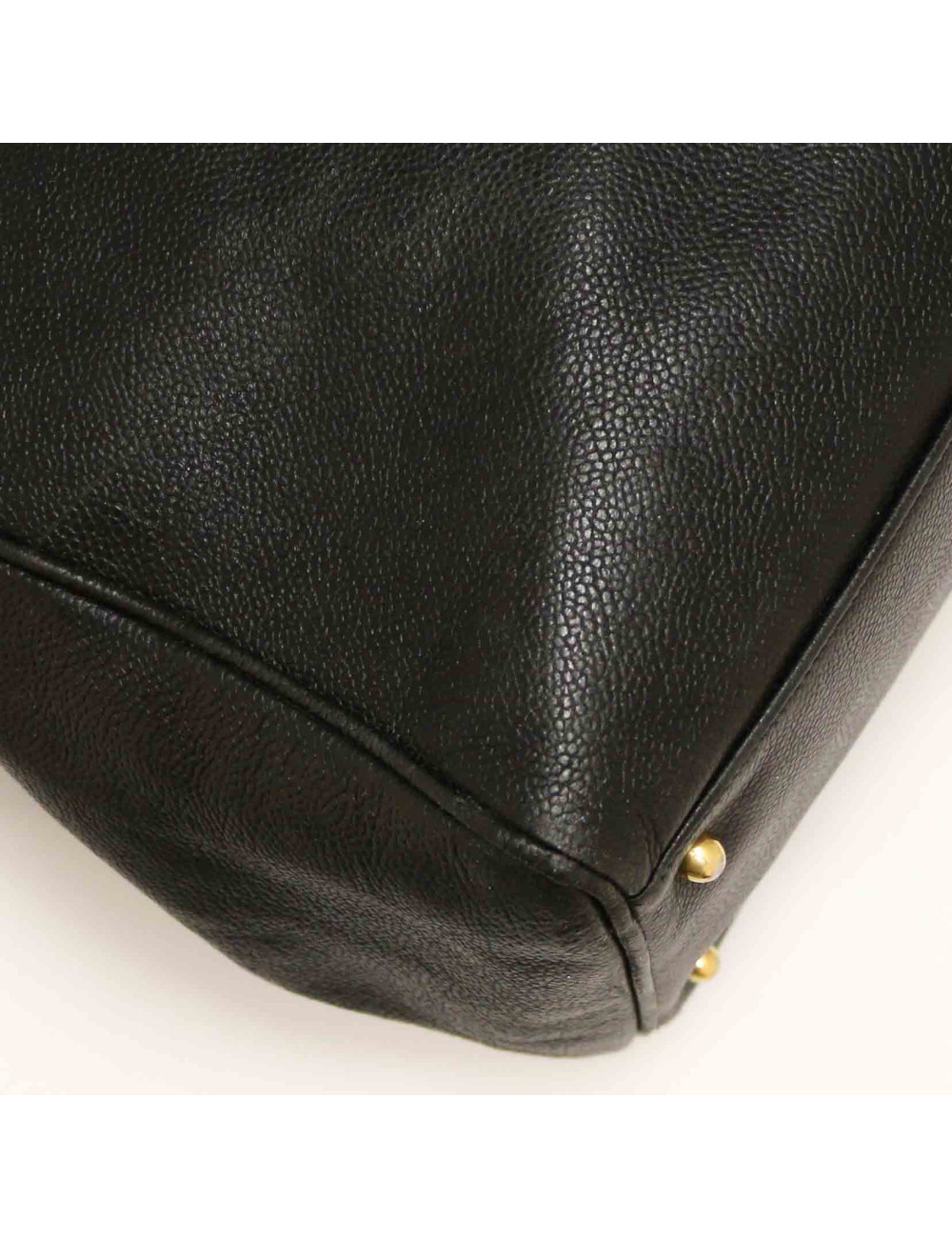 Cabas XL CHANEL cuir caviar noir