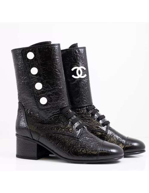 Boots CHANEL T 37 noires