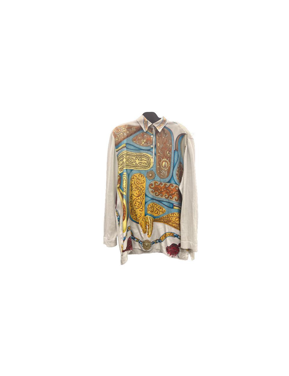 Chemise HERMES soie modèle "Festival"