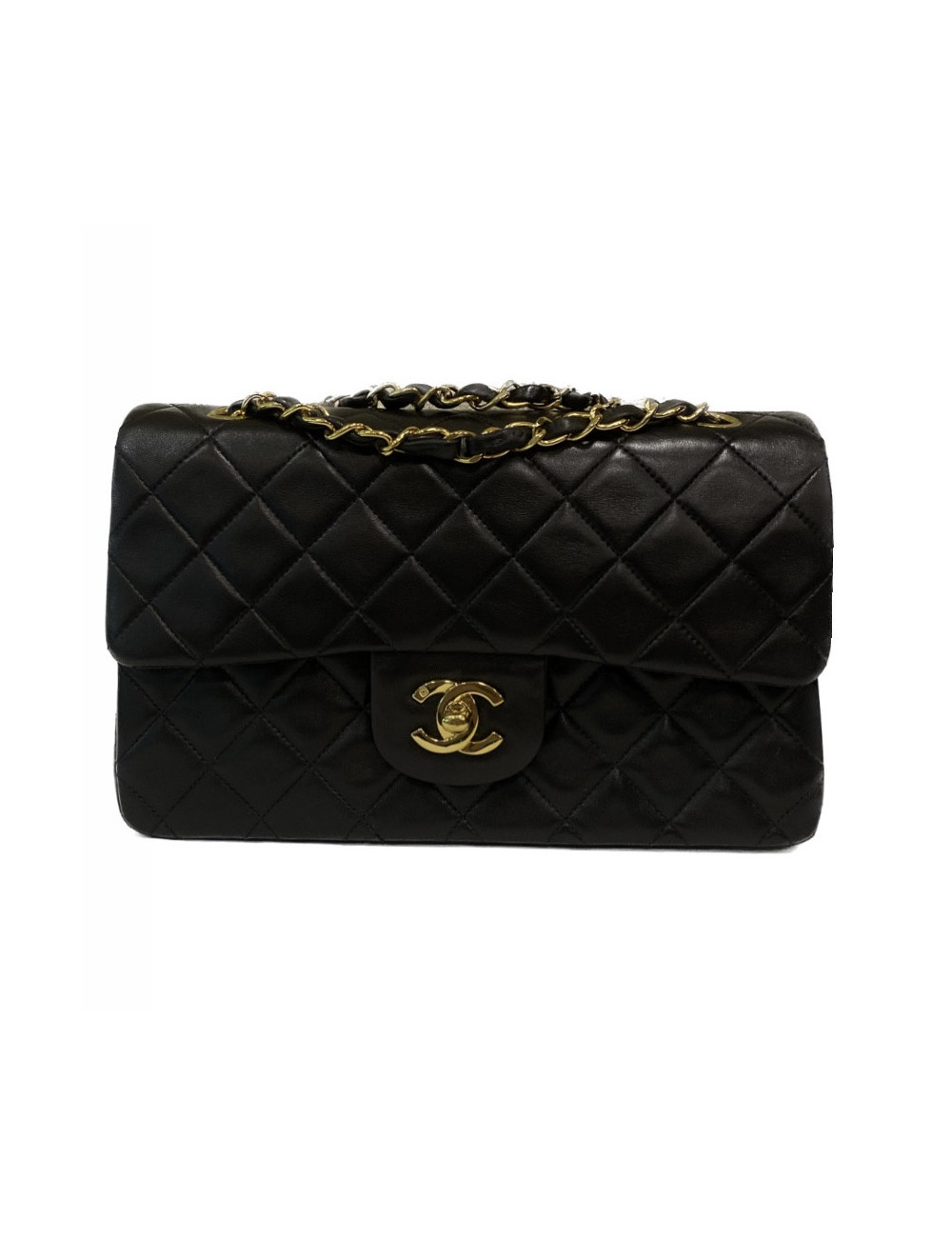 Small timeless CHANEL noir