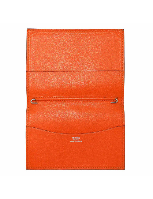 HERMES vintage directory cover in potiron leather