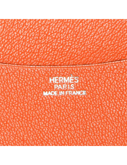HERMES vintage directory cover in potiron leather