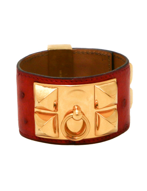 Manchette CDC HERMES autruche 