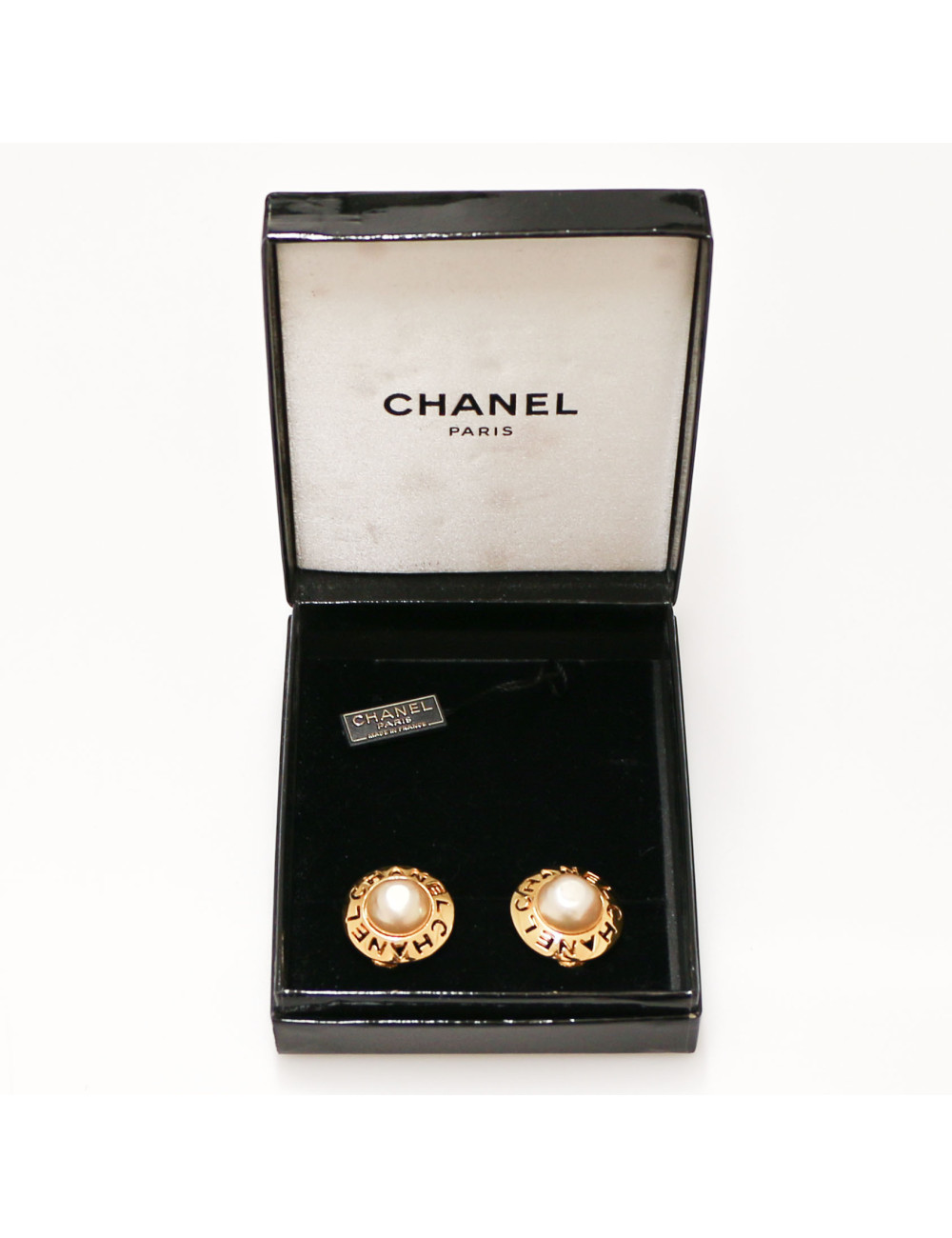 Clips CHANEL nacre et doré
