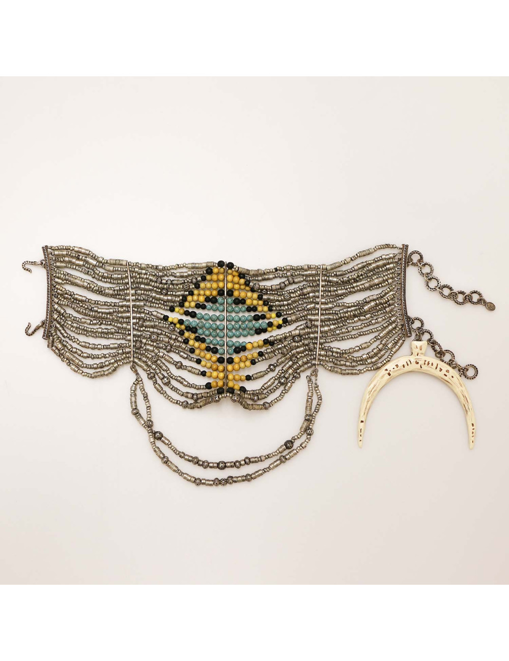 DIOR haute couture Massaï ceremonial necklace by JOHN GALLIANO