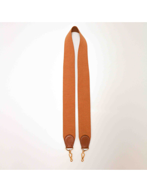 HERMES gold shoulder strap