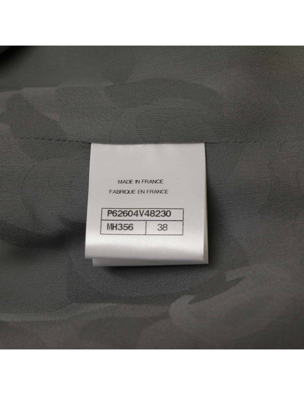 Veste T 38 CHANEL grise fils d'argent