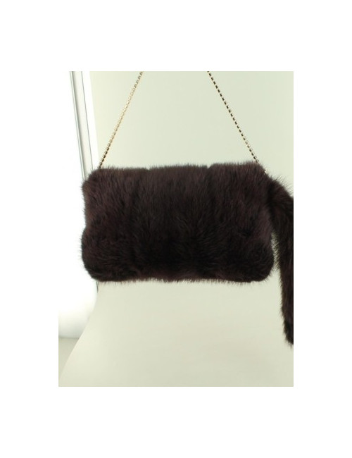 petit sac du soir GUCCI bijou en vison