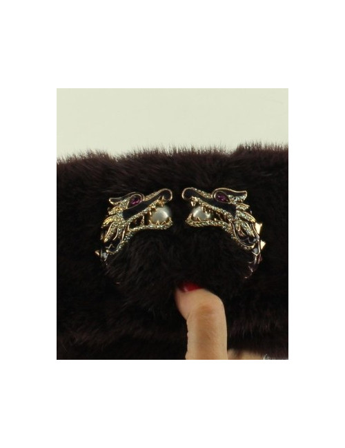 petit sac du soir GUCCI bijou en vison