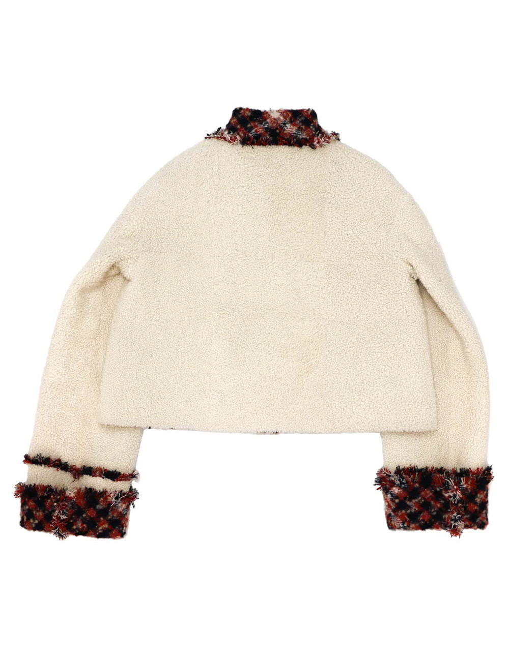 Veste T 38 CHANEL agneau lainée réversible