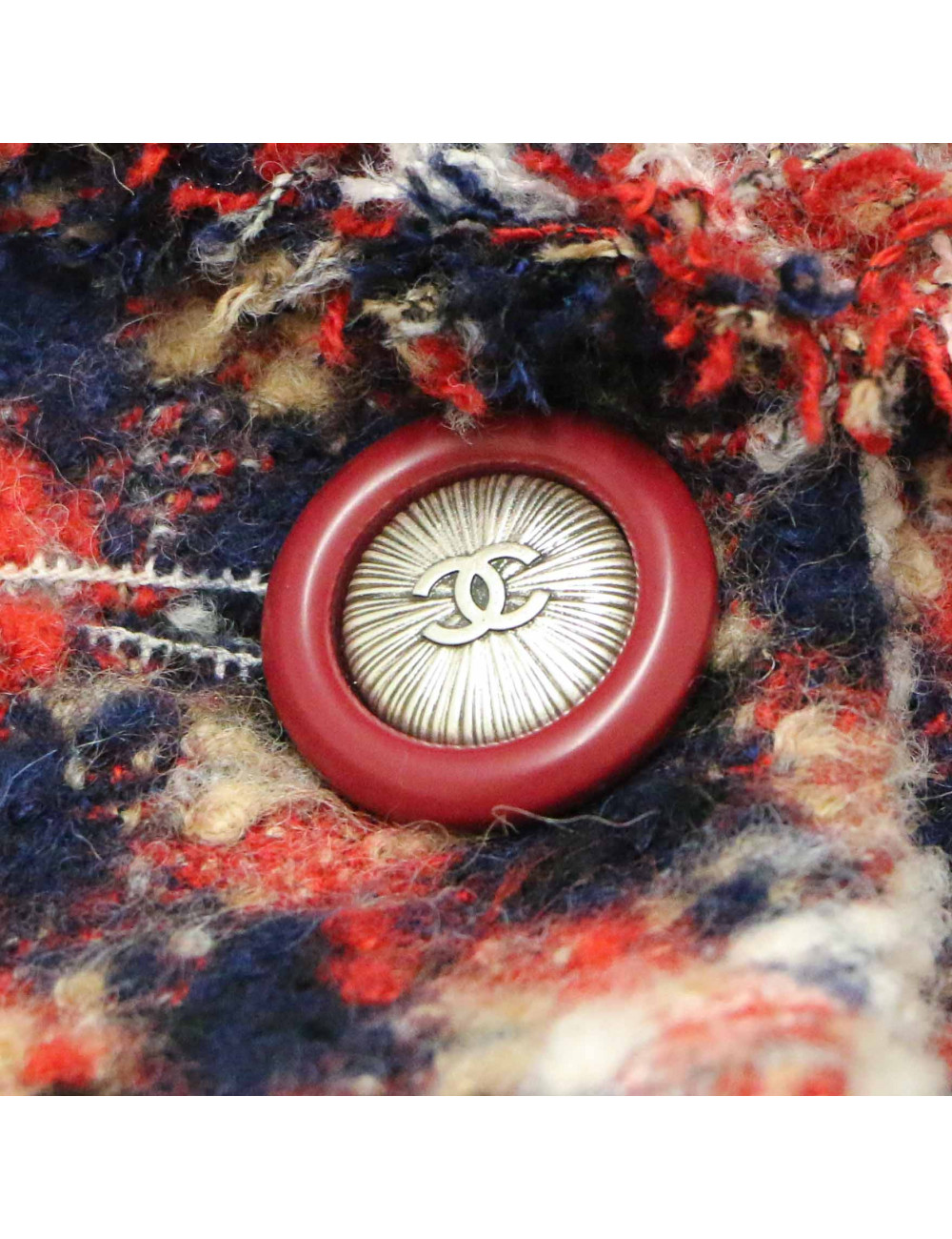 Veste CHANEL agneau lainée réversible