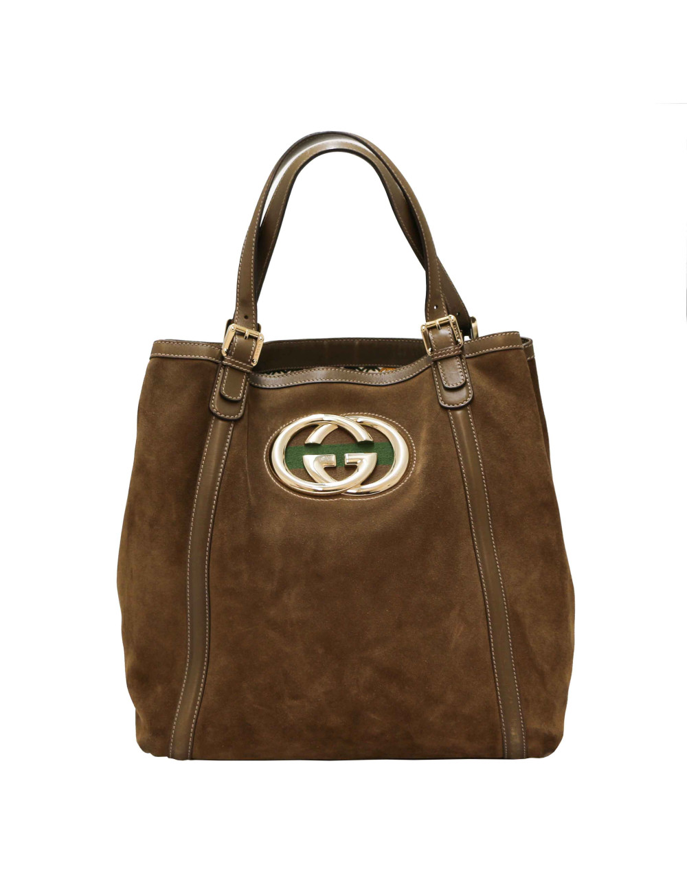 Cabas GUCCI suede marron