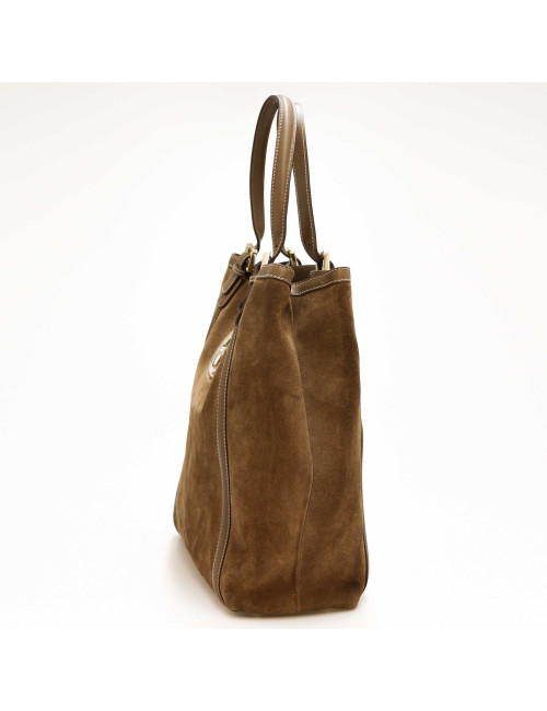 Cabas GUCCI suede marron