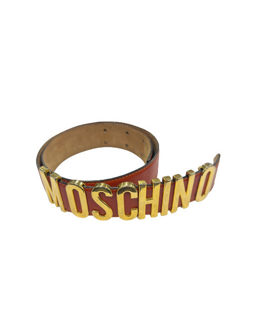 Ceinture MOSCHINO cuir rouge
