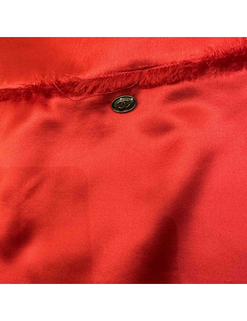 Jupe CHANEL soie rouge T38