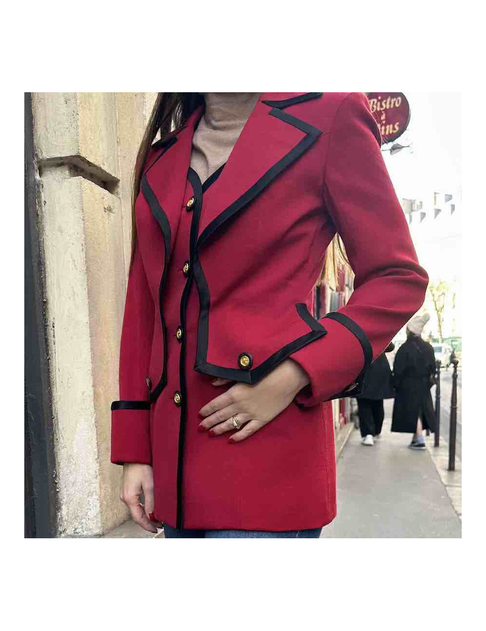 Veste LORIS AZZARO rouge 