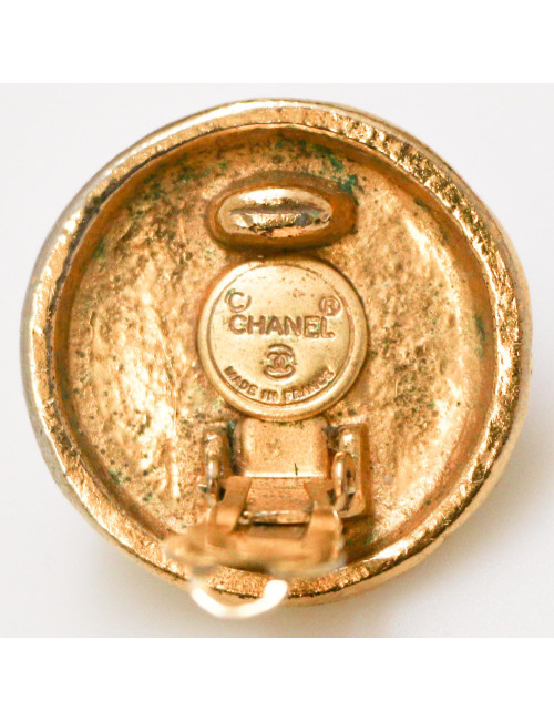 Boucles d'oreille CHANEL clips dorés 