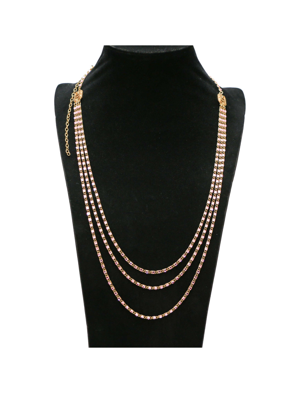 Sautoir CHANEL mult rangs Vintage