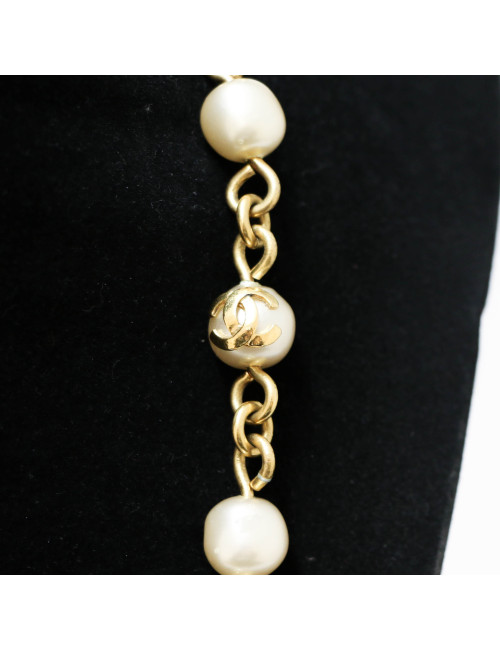 Sautoir CHANEL Vintage perles nacrées 