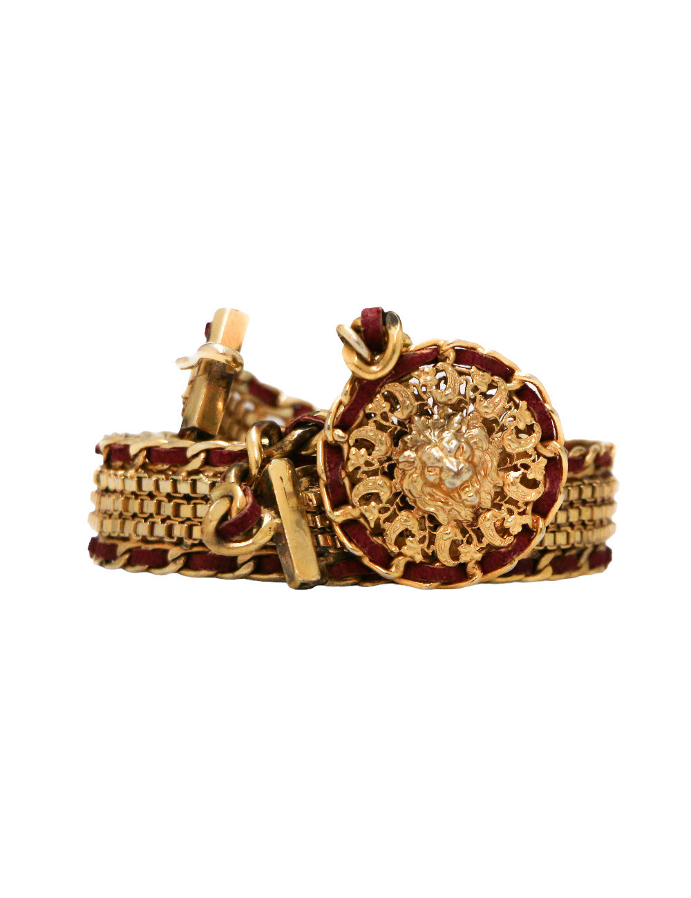 Ceinture CHANEL Couture tête de lion