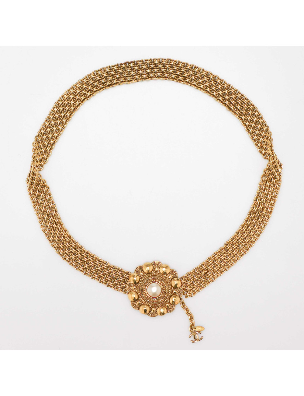 Large ceinture CHANEL chaîne dorée vintage