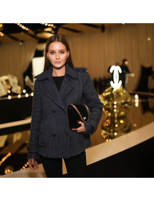 Caban bleu CHANEL T36