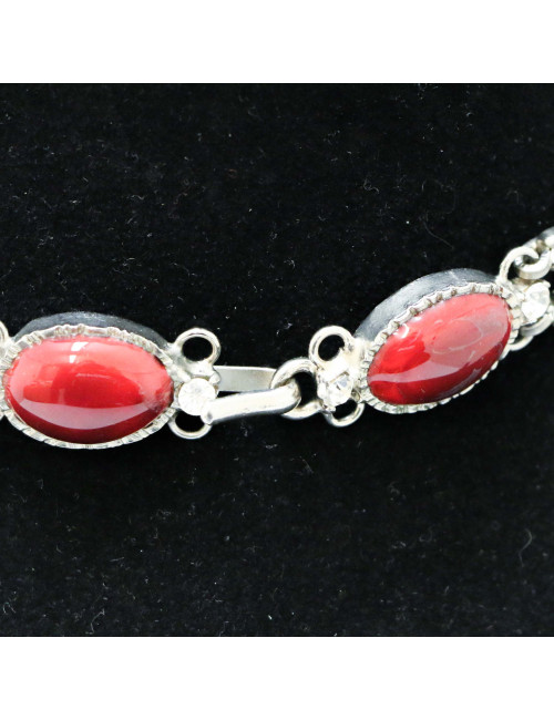 MARGUERITE DE VALOIS molten glass neck-tie necklace