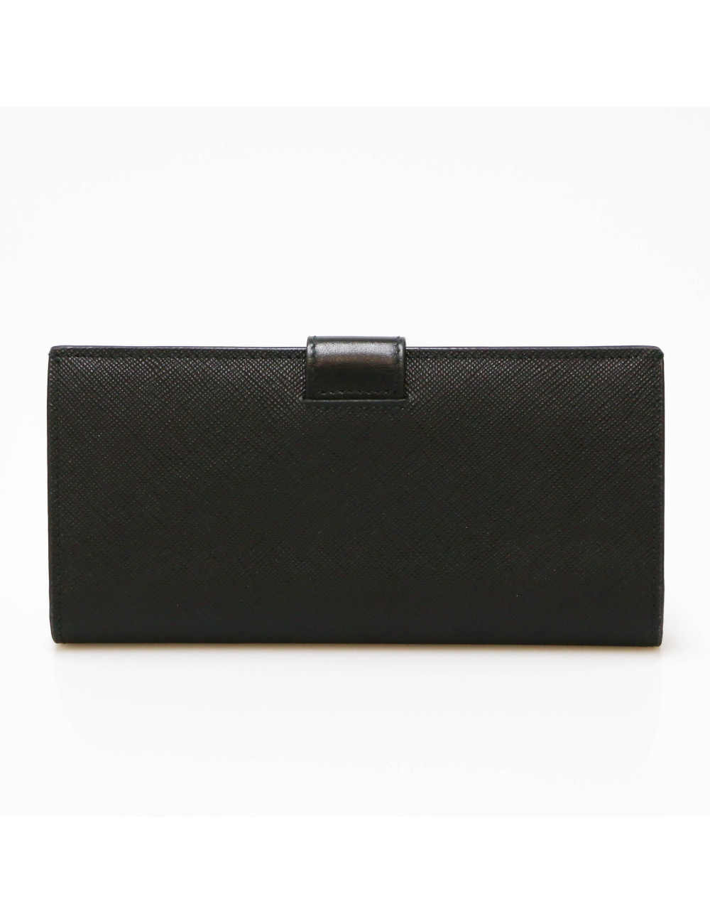 Portefeuille PRADA cuir Saffiano noir 