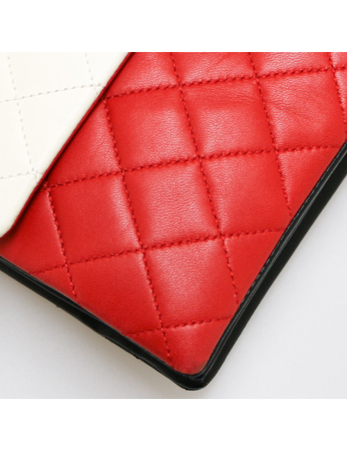 Sac CHANEL cuir d'agneau tricolore