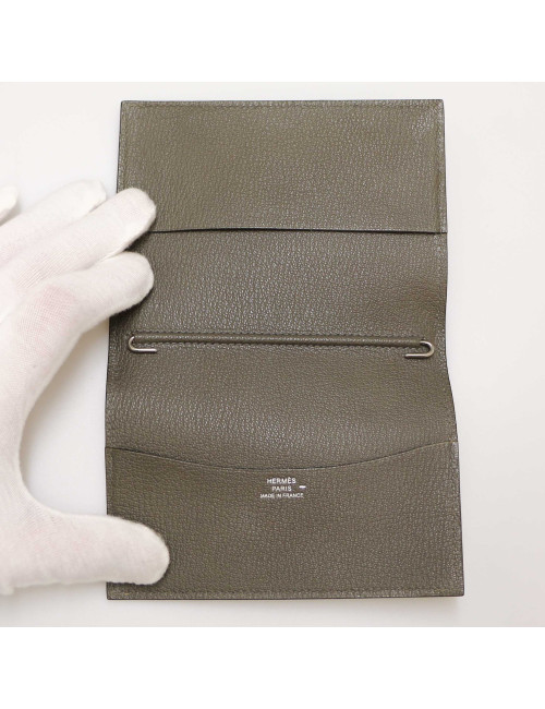 Porte agenda HERMES lezard vert