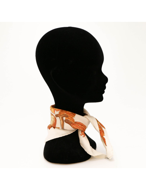 Petit carré HERMES Citrouilles et Coloquintes