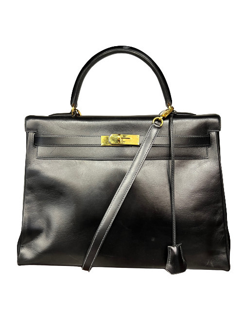 Kelly 35 HERMES retourné box noir