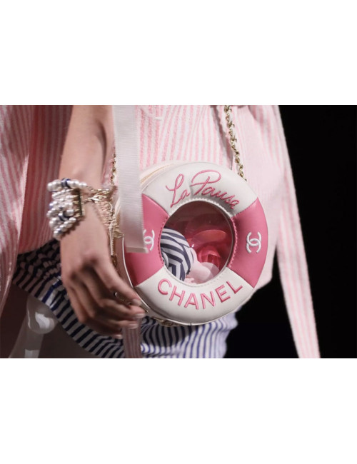 Sac La Pausa CHANEL rose et blanc