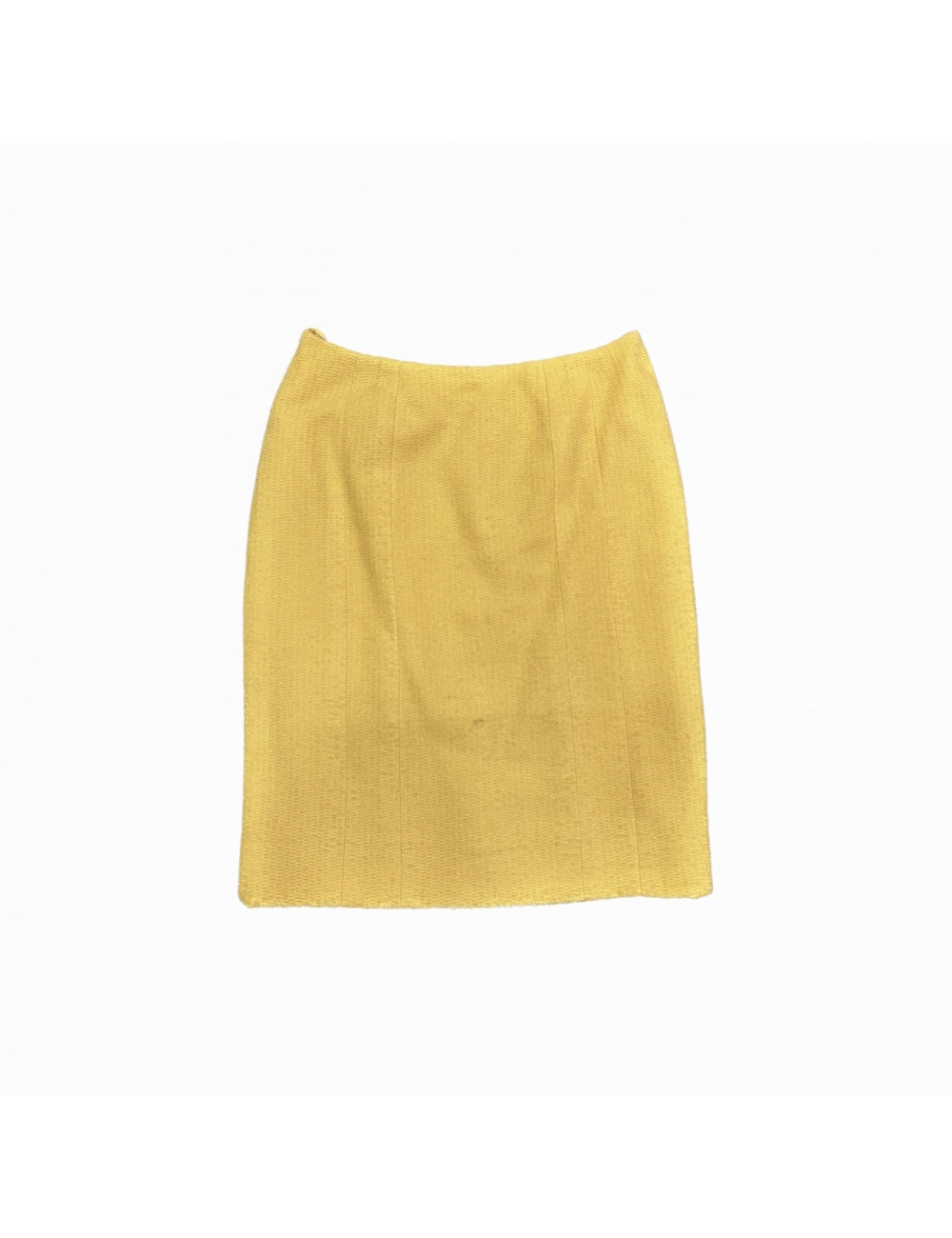Ensemble jaune vintage veste et jupe CHANEL