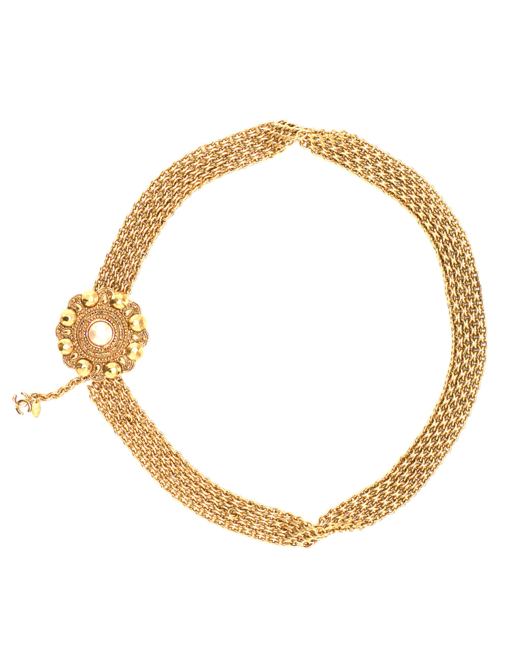 Large ceinture CHANEL chaîne dorée vintage