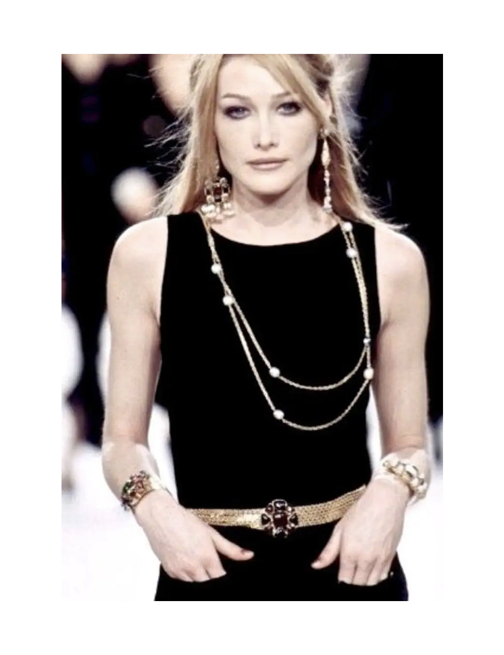 Ceinture Couture CHANEL pâte de verre 