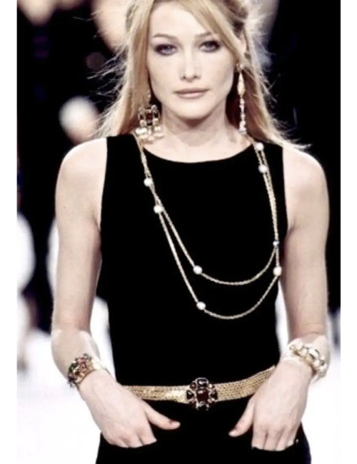 Ceinture Couture CHANEL pâte de verre 