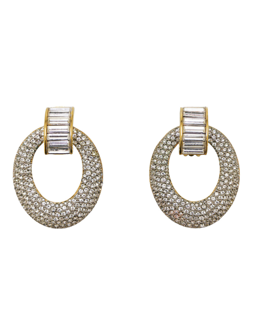 Clips strass pendants