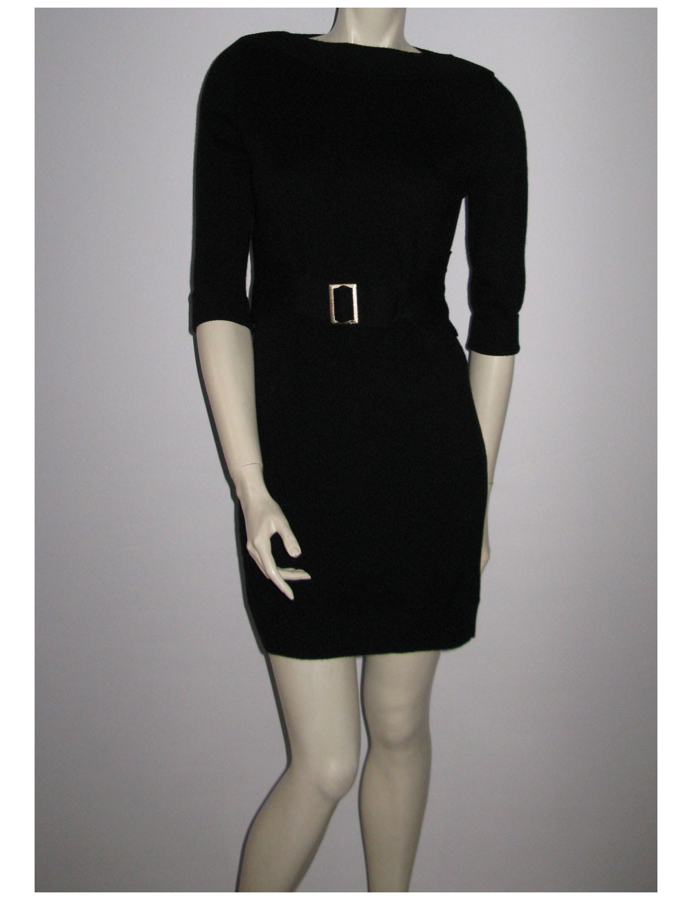 Robe CHANEL T38Fr en cachemire noire