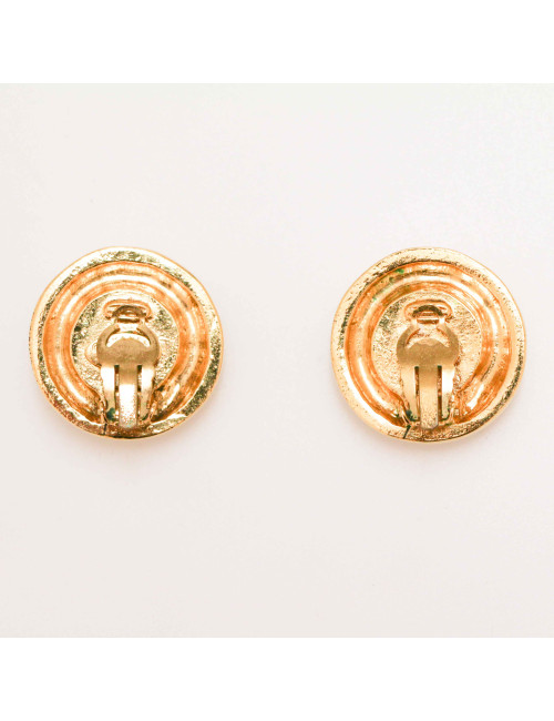 Clips CHANEL perles nacrées