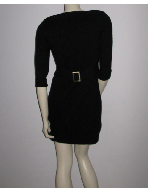 robe CHANEL t 38 cachemire noire